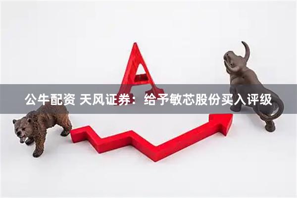 公牛配资 天风证券：给予敏芯股份买入评级